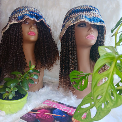 Bestie Ruffle Crochet Hat Set – Matching Hats for Friends, Couples & Families