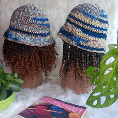 Bestie Ruffle Crochet Hat Set – Matching Hats for Friends, Couples & Families